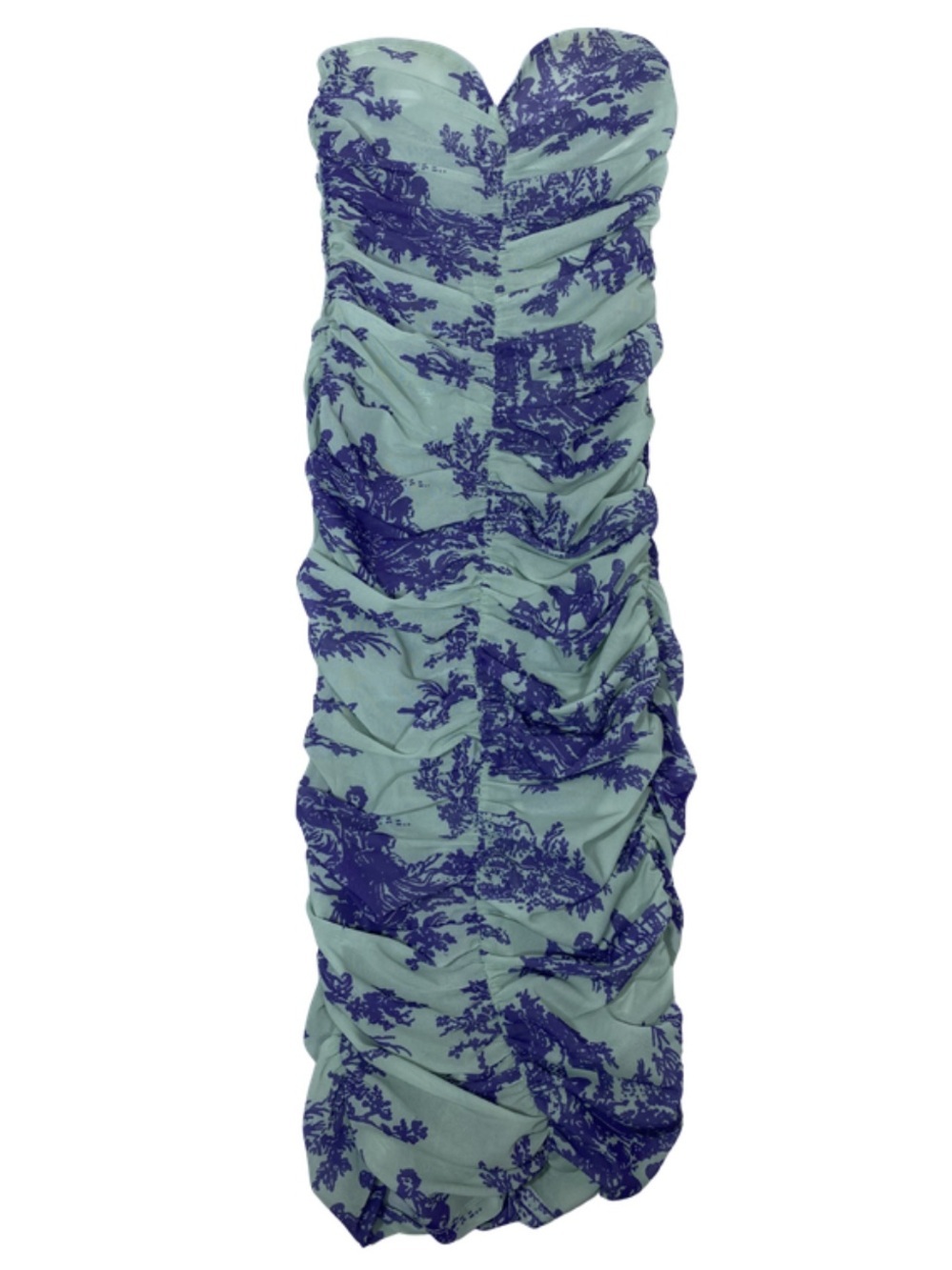 Miaou Sheer Mint Toile Mesh Dress Green and Purple Size Small